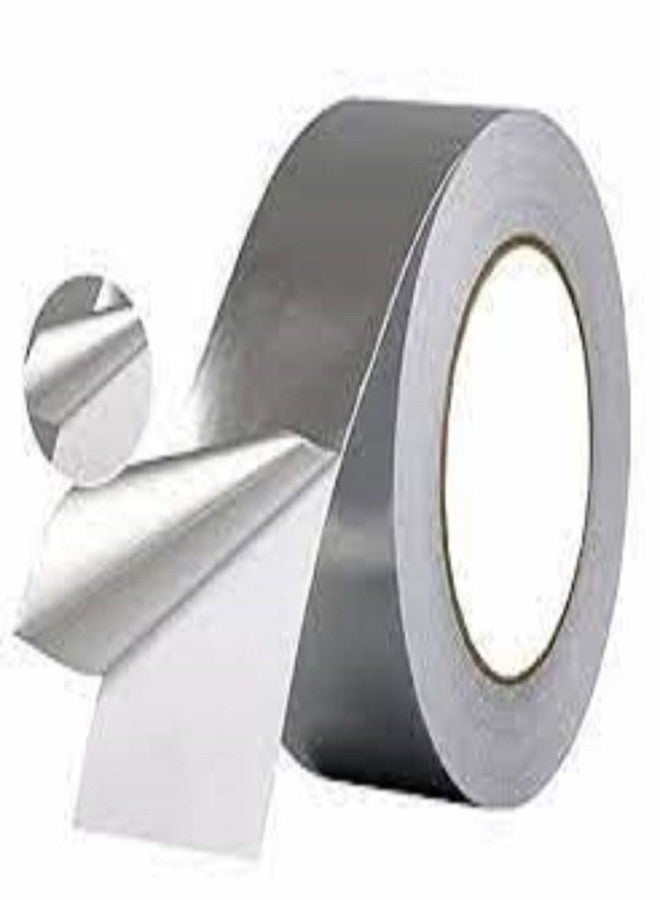TRUEBOND Pack of 1 Aluminium Foil Tape Silver Tape 20Meters in Length 24mm /1" Width Foil Tape for Air Duct Joining, Used for AC Ducting, Pipe Work, High Temprature Ducting Tape - Image 2